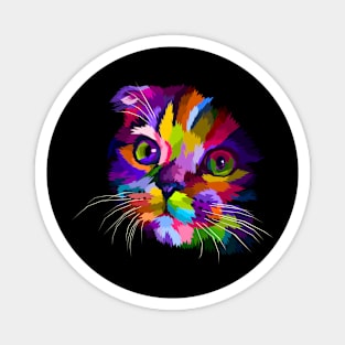 Colorful cat Magnet